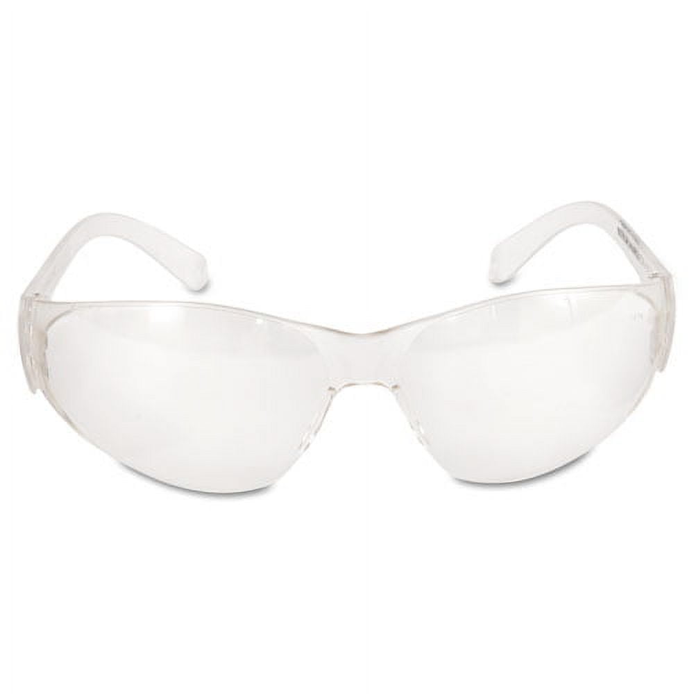 Checklite Safety Glasses, Clear Frame, Clear Lens | Bundle of 10 Boxes