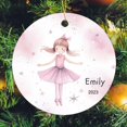 thumbnail image 6 of Christmas Ceramic Ornament Ballerina Girls Christmas Tree Ornaments Ballet Dancer Xmas Holiday Keepsake Christmas Tree Decoration for Woman Friend Birthday, 6 of 8