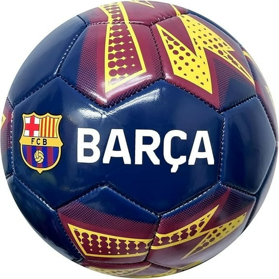 Icon Sports Barcelona Soccer Ball Official Style Navy/Yellow Size 4