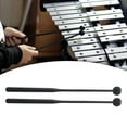 thumbnail image 6 of 2x Percussion Xylophone Mallets Drum Mallet, Multifunctional Musical Drumstick, 12'' Rubber Mallet Percussion for Meditation black, 6 of 8