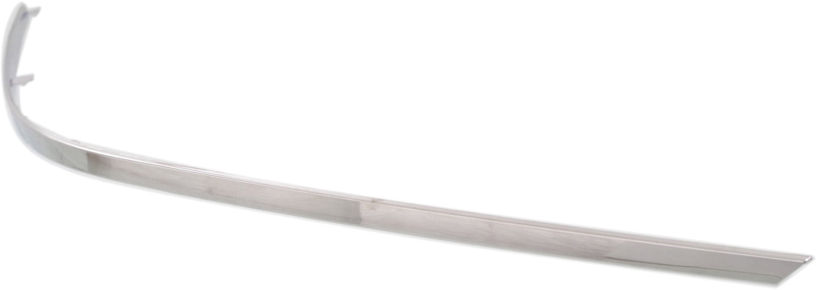 Bumper Trim Compatible With 2010-2013 Mercedes Benz E350 E550 Front, Right Passenger Side, Outer Chrome