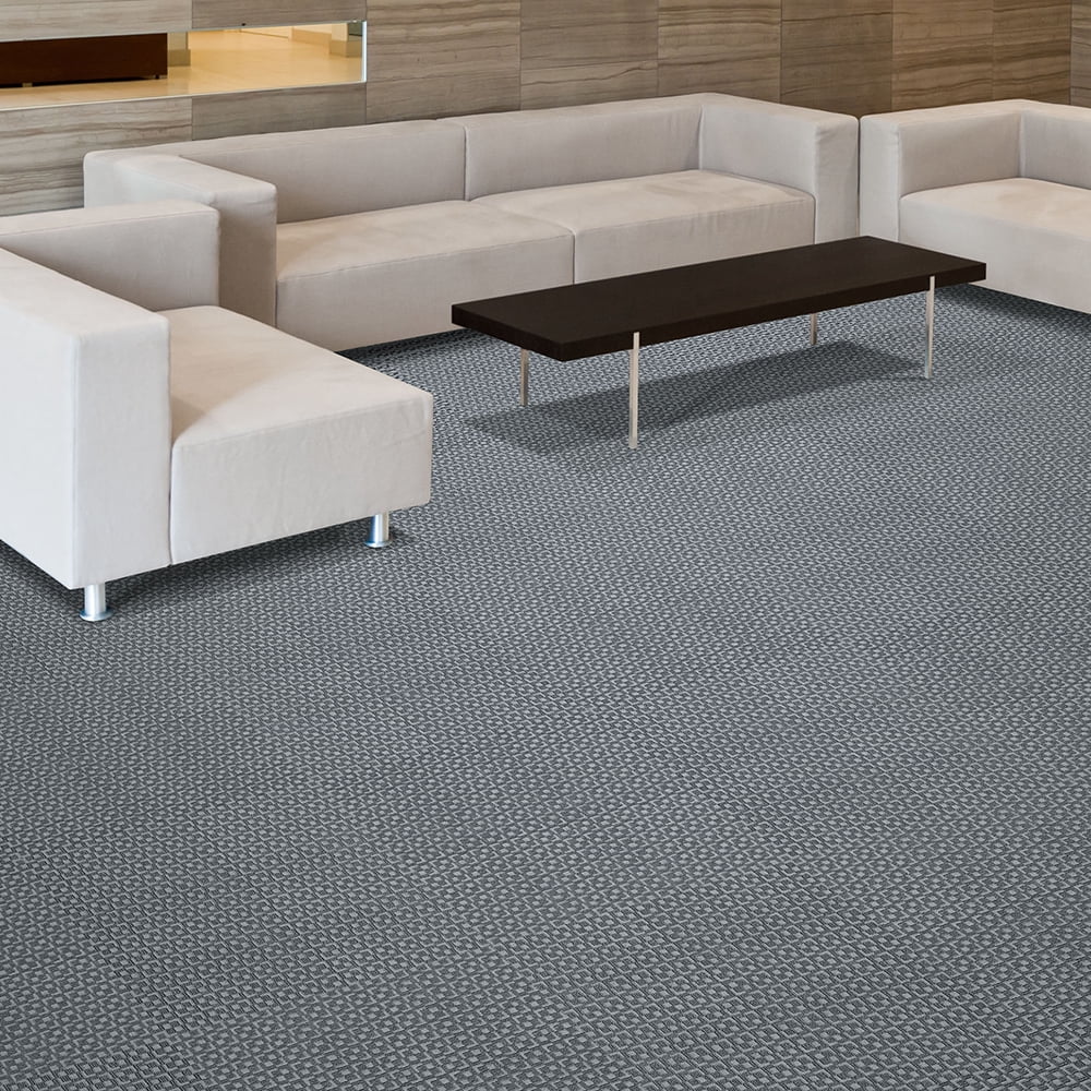 Aristocrat Ivory Carpet Tiles - 24" x 24" Indoor/Outdoor, Peel and Stick Carpet Tiles - 60 sq. ft. per box – Pack of 15 Tiles