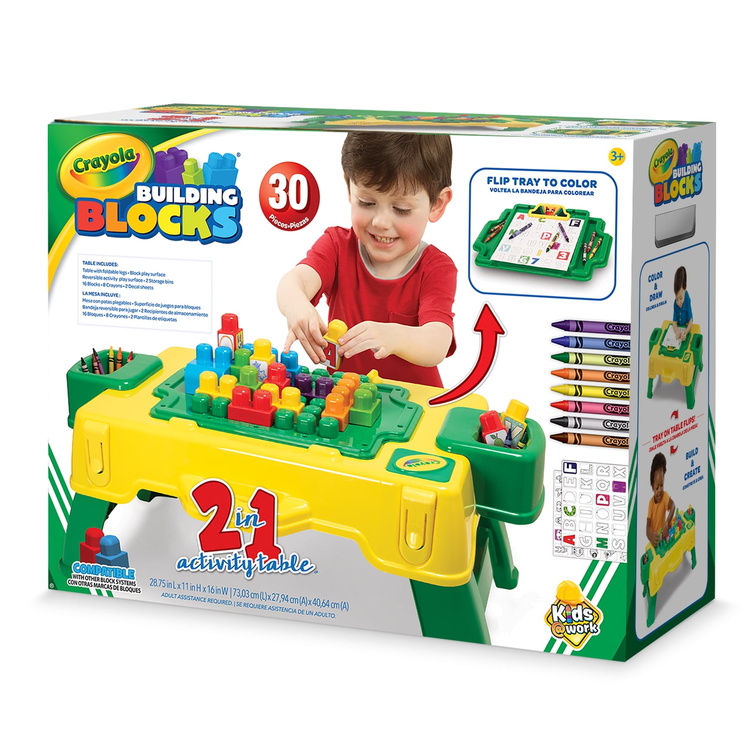 crayola building blocks 2 in 1 activity table
