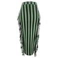 thumbnail image 3 of Yuemengxuan Women Bottom Skirt, High-Quality Solid Color High-Waist Semi-Dress with Tassels, 3 of 5