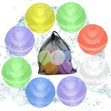 6PC Self-Sealing Water Balloons, Lidlife Rapid-Filling Self-Sealing Water Grenades