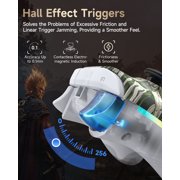EasySMX Wireless PC Controller, Bluetooth Controller Compatible with PC, Android/IOS, Switch/Steam, Starfield, with Hall Joystick Trigger, RGB Lighting Effect