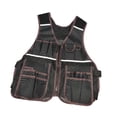 thumbnail image 3 of DYNWAVECA Tool Vest Multifunctional Utility Workwear for Craftsmen Handyman Technician Coffee, 3 of 9