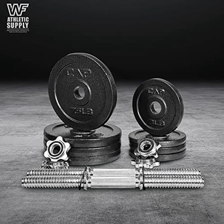 WF Athletic Supply Adjustable Dumbbells, Home Workout Equipment for Weight Lifting & Strength Training, Size Options Available 20lb, 25lb, 30lb, 52.5lb & 100lb