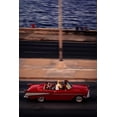 thumbnail image 2 of Bauer, Andreas 11x14 Black Ornate Wood Framed with Double Matting Museum Art Print Titled - Red Car Driving, 2 of 4