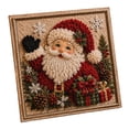 thumbnail image 2 of Christmas Punch Needle Kit, DIY Punch Needle Painting Starter Set For Adults, Includes Plastic Punch Tools, Relaxing Solo Crafting Activity For Indoor Use(E-Style), 2 of 8