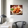 thumbnail image 3 of Nawypu Tasty Fried Chicken Chicken Shop Restaurant Food Canvas Wall Art Picture Print, 3 of 4