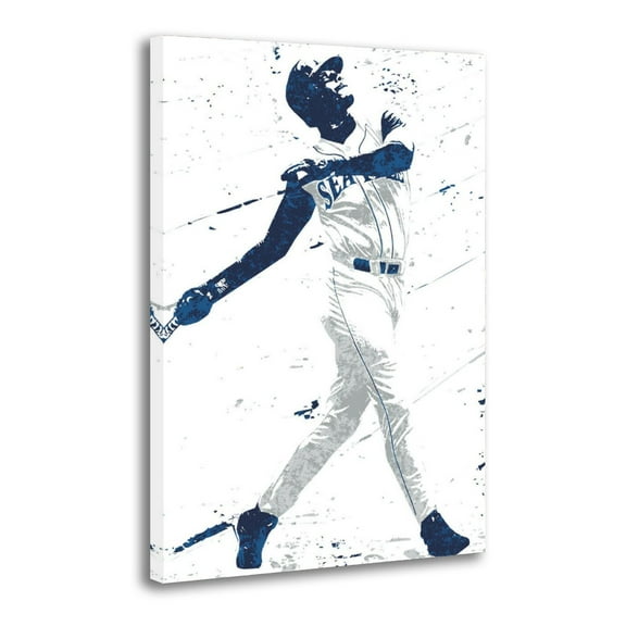Ken Griffey Jr Seattle Print Photo Art Painting Canvas Poster Home Decorative Bedroom Modern Decor Posters Gifts 16x24inch(40x60cm)