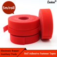 thumbnail image 1 of Red Cable Ties Reusable Loop Bundle Red Self Adhesive Nylon Strap Organizer Clip Wire Holder Management Fastening Tape DIY width 15mm 20 rolls, 1 of 5
