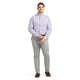 thumbnail image 3 of Camisa IZOD para hombre, grande y alta, manga larga, a cuadros, viola, 3 of 3