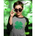 thumbnail image 3 of Tstars Womens Irish Green Clover Heart Gift for St Patricks Day Beautiful Shirts Gift for Her Irish Shirt Pride Proud Irish 3-4 Women Sleeve Baseball Jersey Shirt, 3 of 6
