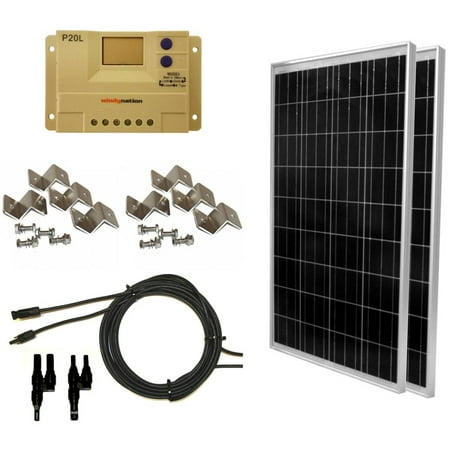 WindyNation 200 Watt Off-Grid Solar Panel Kit with