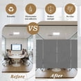 thumbnail image 5 of Pure Dark Grey Window Privacy Film, Simple Solid Color Static Cling UV Sun Blocking Heat Control Window Tint Day and Night, Non-Adhesive Reusable One Way Windows Privacy Cover 17.7''x78.7'', 5 of 7