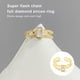 thumbnail image 4 of Qarigey Anillo de apertura para mujer, anillos de decoración de circonita geométrica de Metal de cobre, joyería de mano para chicas, joyería para Ropa, zapatos y accesorios Miscelánea Qarigey AP015115-00, 4 of 6