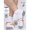 thumbnail image 3 of Athlemo Athletic Quarter Socks 4-Pack, Cushioned Breathable Sports Socks for Men, Sizes 10-13 & 13-15, 3 of 8
