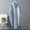 Blue, variant on Lolmot Womens Boyfriend Shirts Button Down Long Sleeve Blouse Plus Size Solid Color Roll-Up Sleeve Cotton Linen Collared Shirt Maxi Dress Cardigan Cover Up