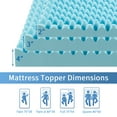 thumbnail image 6 of VFD Mattress Topper, Gel Memory Foam Pressure Relief, 4 inch Twin Size, Blue, 6 of 8