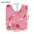 thumbnail image 2 of U-Shaped Toilet Mat Plush Bathroom Rug Mat Non Slip Bathroom Mats Candy Cane and Strawberry Pattern, 2 of 5