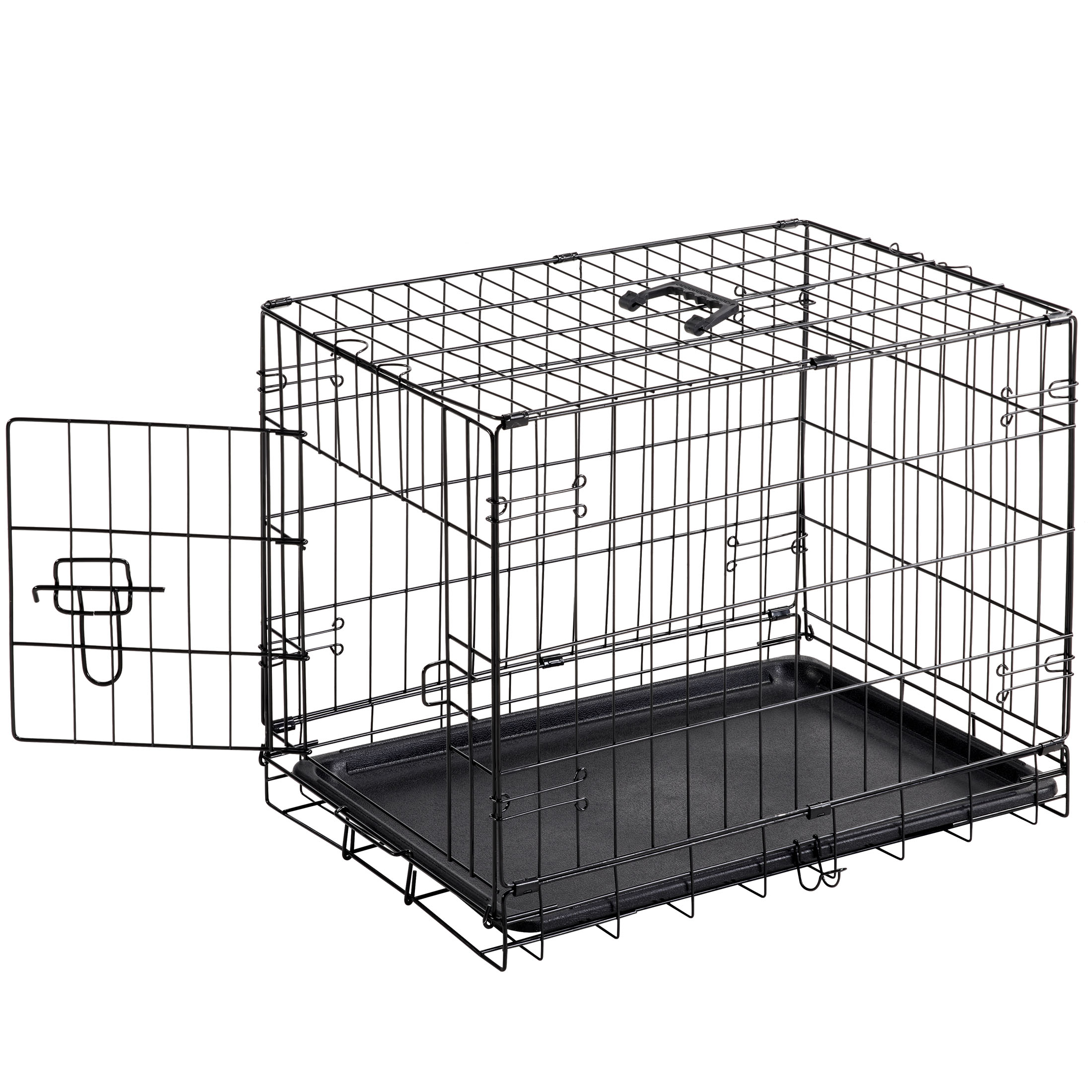 EDX Single Door Folding Metal Wire Dog Crate, 24 Inch photo 2