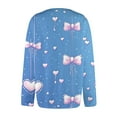 thumbnail image 6 of Women Love Heart Graphic Oversized Sweaters Valentine Cute Cardigan Open Front Button Clothes, 6 of 6