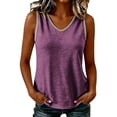thumbnail image 6 of Kezqiaxn Womens Tops Dressy Casual Sleeveless V-Neck Loose Shirts Work Business Blouses Plus Size Clothes for Women, 6 of 7