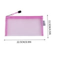 thumbnail image 3 of WIZUTIZ Transparent Mesh Pencil Bag Large Capacity Zipper Storage Bag Student Exam Special Portable Pencil Bag Stationery Bag Home Gadgets Fade Resistant, 3 of 5