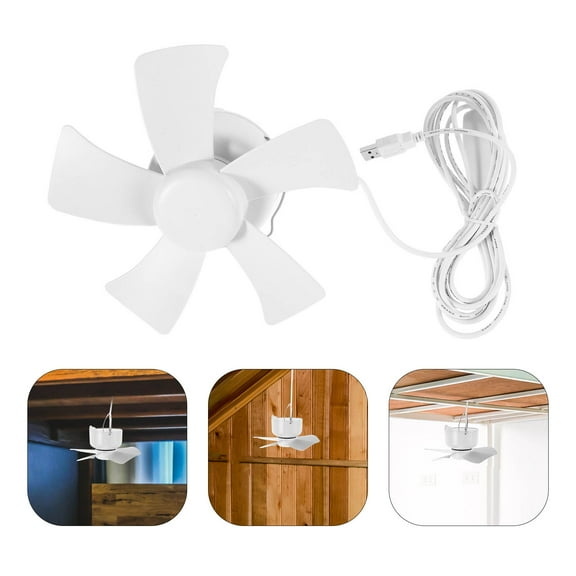 SOPOTUTU Portable Ceiling Fans With Remote Control Mini Usb Tent Fans For Rv Camping Outdoor Hanging Tents Ceiling Canopy Dorm Room Fan