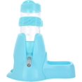 thumbnail image 1 of Botella de agua para hámster, botella de agua automática para mascotas pequeñas con base de contenedor de alimentos, botellas de alimentación de agua colgantes (80 ml, azul), 1 of 5