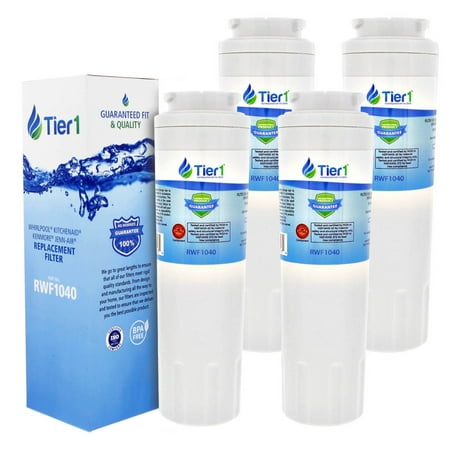 

Tier1 UKF8001 Refrigerator Water Filter 4-pk | Replacement for Whirlpool Filter 4 EveryDrop EDR4RXD1 4396395 Maytag UKF8001 FMM-2 UKF8001AXX-750 469006 Fridge Filter