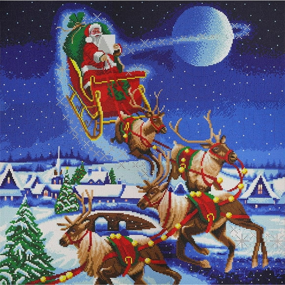 Crystal Art - CA Kit (XL size B) - Santa's Journey