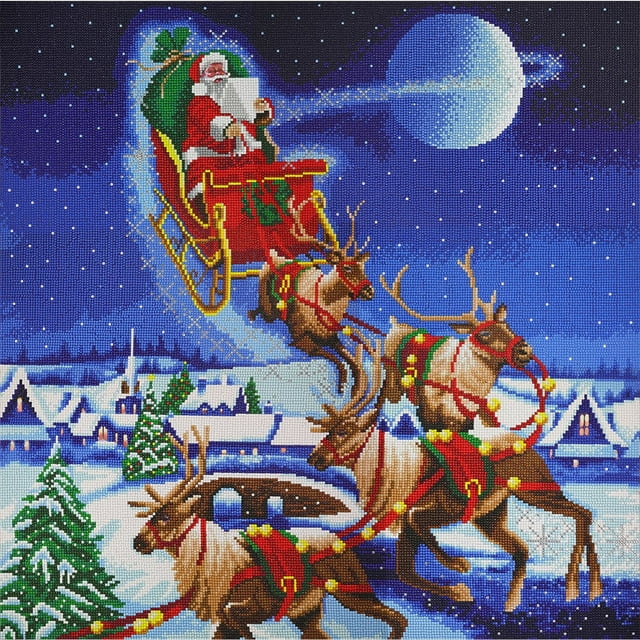 Crystal Art - CA Kit (XL size B) - Santa's Journey