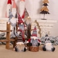 thumbnail image 5 of Christmas Ornament Knitted Plush Gnome Doll Christmas Tree Wall Hanging Pendant Holiday Decor Gift, 5 of 8