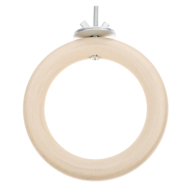 Percha redonda de madera para pájaros, plataforma para loros, juguete para canarios, periquitos, cacatúas, loros, gorriones, accesorios para jaulas de pájaros