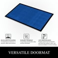 thumbnail image 6 of A1HC Indoor Outdoor Mat, Front and Back Entrance Welcome Mats, Front Door Patio Mats 24x36 Inches, Non-Slip Easy Clean Entrance Washable Large Size Doormat, Blue Stripe, 6 of 8