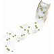 thumbnail image 1 of Cinta de organza verde de 27 yardas con diseño de mariposas, con estampado floral, para envolver, de gasa transparente y seda, con alambre., 1 of 9
