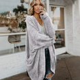 thumbnail image 2 of Cardigan Surdimensionné en Tricot Casual en Vrac, 2 of 6