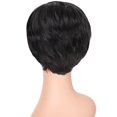 thumbnail image 5 of Peluca europea y americana, conjunto de cabello para damas, peluca de pelo rizado corto parcial negro, peluca de fibra química para damas JM, 5 of 5