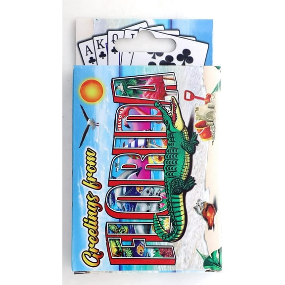 Florida Greetings Collectible Souvenir Playing Cards with Header