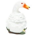 thumbnail image 1 of Resin Duck Ornament, Cute Simulation Duck Statue With Stable Base For Pond Decoration For Garden White, 1 of 8