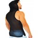 thumbnail image 4 of Camisa Sin Manga Con Capucha De Mesh Negro D´carl Sensual, 4 of 6