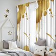 thumbnail image 5 of Blackout Kids Curtains,White and Gold Marble Pattern Children's Insulated Curtains Set Of 2,Bedroom Essentials,Toddler Room Decor 52"x84", 5 of 5