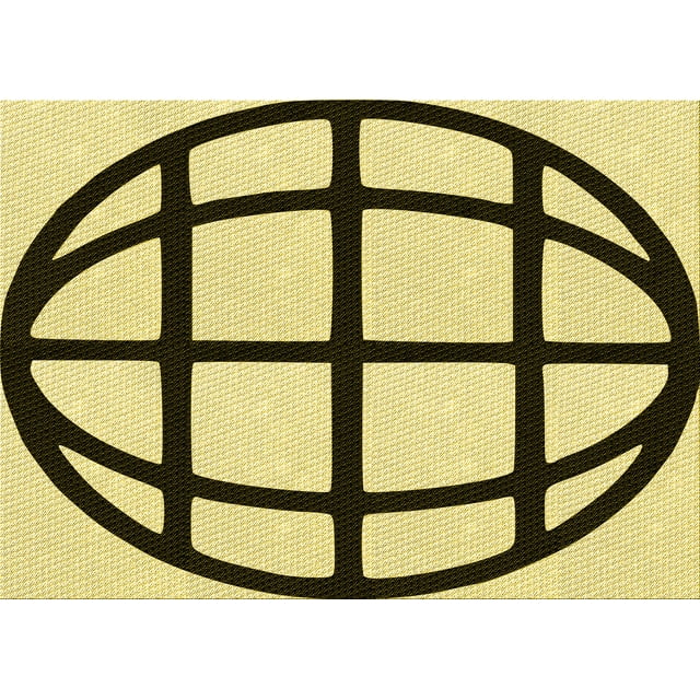 Ahgly Company Machine Washable Indoor Rectangle Transitional Mustard Yellow Area Rugs, 8' x 10'