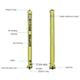 thumbnail image 2 of Graflsoa High-Visibility Auto-Seal Diver Marker Buoy with 316 Stainless Steel D-Rings, Quick Inflate/Deflate, 210D Nylon TPU Coating, Multiple Sizes & Colors Available, 2 of 6