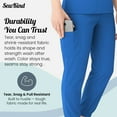 thumbnail image 5 of Sewkind Women’s Scrub Set Blue XS V-Neck Scrub Top and Jogger Pants 6 Pockets 100% Polyester Modern Fit, 5 of 6