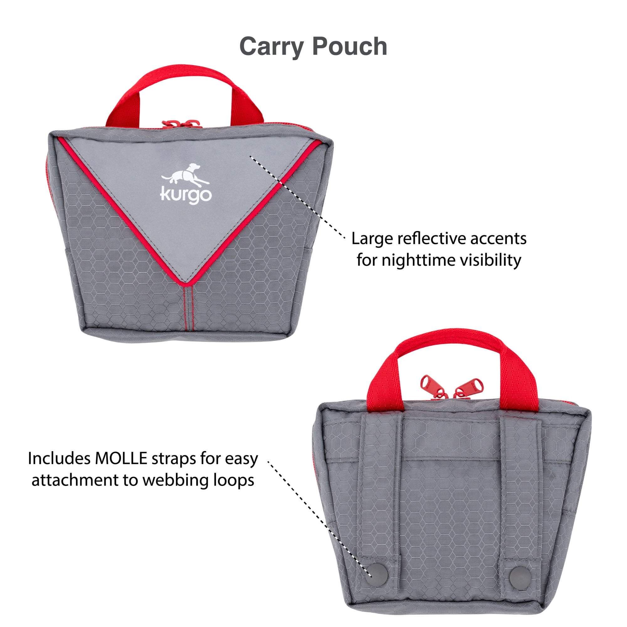 Kurgo Ridgeline Dog Tie Out for Camping, Outdoor Dog Run Zipline, Portable Camp Gear Line, Reflective, Includes - Carry Pouch, 30 ft Tree-friendly Line, 4 S-Clips, and Swivel Bungee Tether for Leash