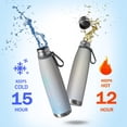 thumbnail image 2 of 29oz Insulated Water Bottle with Tea Infuser, Stainless Steel Travel Mug, Ice Frozen Print, 2 of 6